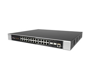 สวิตช์อุตสาหกรรม CCTV แบบจัดการได้ รองรับกิกะบิต 24 พอร์ต พร้อม AI PoE และพอร์ตอัปลิงค์ SFP 4 พอร์ต  รองรับคอนโซล VLAN LACP และแพลตฟอร์มคลาวด์ - Product Image 2