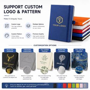 Custom A5 A6 Elastic Strap <b>Journal</b> Printed Brand Logo Diary Notepad Note Book Wholesale Pu Leather Notebook - Product Image 4