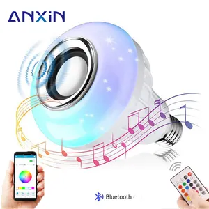Anxin جديد تصميم الذكية التحكم عن بعد Ht-03a التطبيق Led الموسيقى لمبة إضاءة