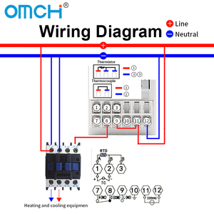 OMCH TC Series Salida de relé Pantalla <span class=keywords><strong>digital</strong></span> inteligente Control <span class=keywords><strong>PID</strong></span> Controlador de temperatura del horno para automatización del hogar - Product Image 6