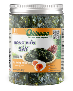 ขนม100% รสสาหร่ายโอกินาวาสาหร่ายทอดกระเทียมกรอบอร่อยขนาด30กรัม - Product Image 3