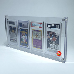 Affichage magnétique acrylique personnalisé SHP Factory 2019 POKEMON S & MF.A. Carte CHARIZARD GXHIDDEN FATES pour <span class=keywords><strong>Psa</strong></span> CGC Graded Card Protect - Product Image 5