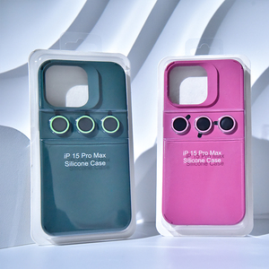Mềm Linh Hoạt Silicone Gel Cao Su <span class=keywords><strong>Bumper</strong></span> Bìa Chống Sốc Sợi Nhỏ Lót Đệm Bảo Vệ Trường Hợp Điện Thoại Cho Iphone 15 Pro Max - Product Image 3