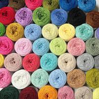 Fil de Coton Creux Peigné 3mm Teint Rond pour Tricot à la Main, Crochet Fait à la Main DIY de Corée, Corde de Coton, Vente en Gros Usine