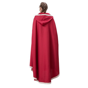 Adult Women's <b>Little</b> <b>Red</b> Riding Hood Costume Long Dress Set Cosplay Role Play Clothing Spring 2025 Europe America Southeast Asia - Product Image 3