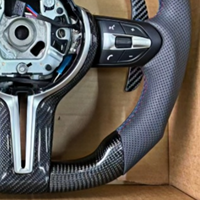 Volant pour BMW Série 2 3 5 X4 X3 M4 F30 F35 F31 F32 F10 F20 F18 F11 F07 M3 M5 E90 avec volant en fibre de carbone LED