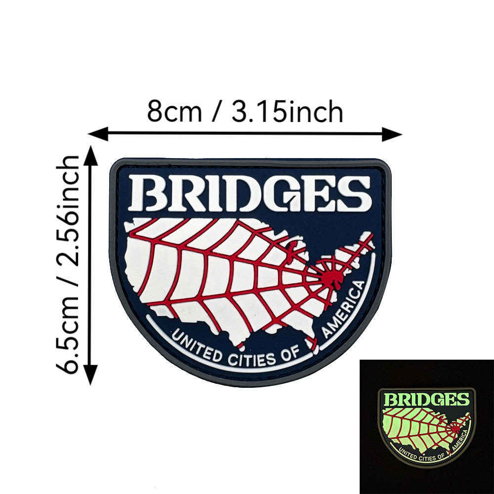 Puente (fondo azul con brillo blanco en la oscuridad)