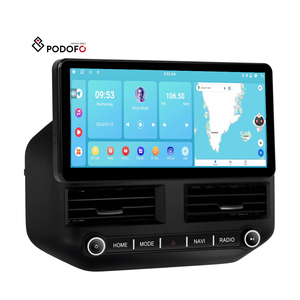 Cadre stéréo de voiture Android Podofo 12.3 pouces 4 + 64G pour <span class=keywords><strong>Mitsubishi</strong></span> Pajero V73 2004-2011 Wireless CarPlay/Android Auto/GPS/IPS OEM - Product Image 1