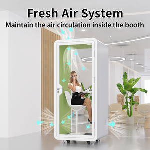 닥터 MS-221 1인용 방음 오피스 호텔 전화 부스 조용한 작업 공간 개인 모듈형 무소음 캐빈 창고 빌라 - Product Image 3