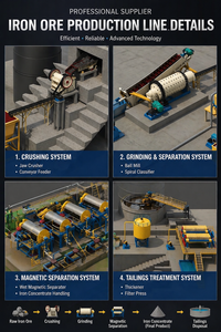สายการผลิตแร่แมกนีไทต์และเฮมาไทต์ ให้ผลผลิตเหล็กเข้มข้นที่มีอัตราการสกัดคืนส่วนประกอบสูง - Product Image 6