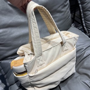 Women's Tote Bag Black Water Resistant Large Capacity Everyday Use Horizontal <b>Square</b> Zipper Closure - Product Image 4