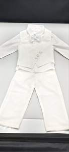 Costume formel personnalisé pour enfants, gilet de gentleman, robe, vêtements pour tout-petits, vêtements de baptême pour bébés garçons - Product Image 4