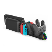 Station de charge universelle 6 en 1 pour Nintendo Switch 2/Pro/OLED, support de charge multi-ports pour manette Switch Pro