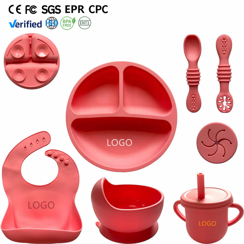 Silicone Baby Dinnerware Set with Suction