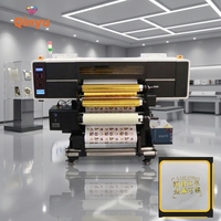 Imprimante UV DTF Rouleau-à-Rouleau Qinyu Originale Nouvelle Personnalisable 600mm Entièrement Automatique 1 An Garantie Impression d'Étiquettes Épaisses Effet Cristal Doré