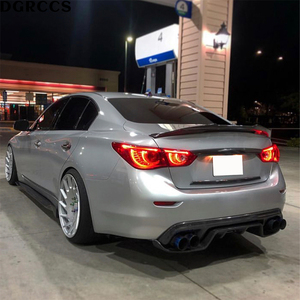 For Infiniti <strong>Q50</strong> Q50S Q50L PSM Style Carbon Fiber Rear <strong>Spoiler</strong> Trunk Wing 2013-2023 Carbon Fiber - Product Image 6
