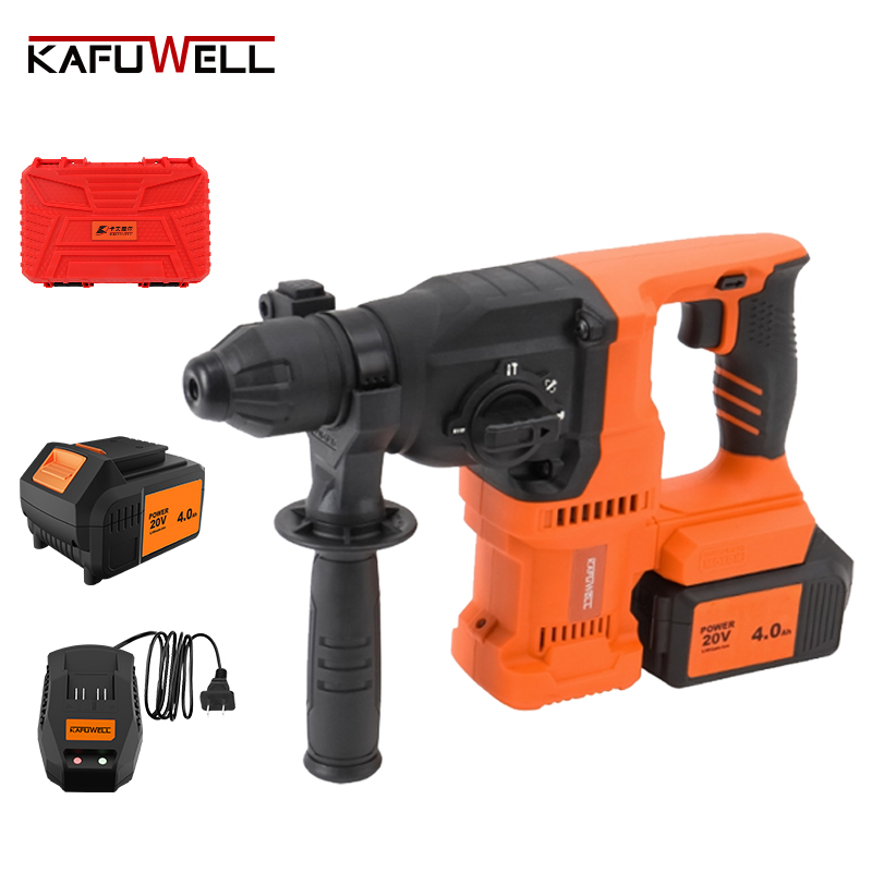 KAFUWELL PA4574HE-W-2 18v Electric Drill Machine Cordless 30mm Sds Power Hammer Drills For Construction Dealer Wholesaler