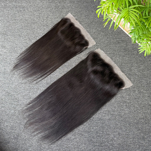 ผมตรง 18 นิ้ว 13x6 HD Lace Frontal Remy Hair ผมบราซิลแท้ 100% ไม่ผ่านการแปรรูป สำหรับผู้หญิงผิวสีดำ สีดำธรรมชาติ - Product Image 5