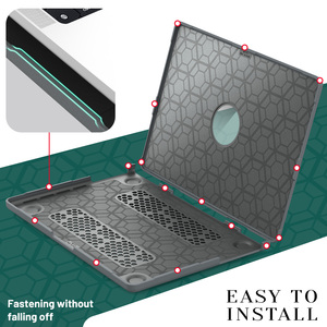 Nouvelle housse de protection pour ordinateur portable en tissu, coque rigide pour MacBook <span class=keywords><strong>Pro</strong></span> 14 <span class=keywords><strong>Mac</strong></span> <span class=keywords><strong>Book</strong></span> <span class=keywords><strong>Pro</strong></span> 14 2021/2023/2024/2025/2026 - Product Image 4