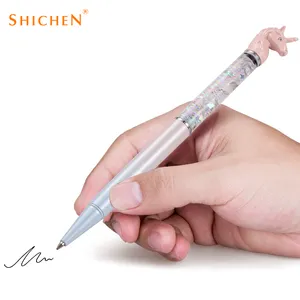 Новый дизайн, самодельные плавающие ручки, красота, монстр плазменная ручка, плавающие блестки, кристалл, блестки, металлическая ручка