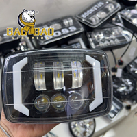 BAOBAO LIGHTING Phare LED bicolore blanc-jaune en plastique Davidson de 4 pouces pour moto CG 125 HODNA