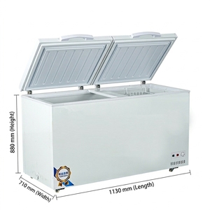 Congélateur de laboratoire à double porte blanc de 480 à 2300 litres, tube en cuivre, commande mécanique, refroidissement direct - Product Image 1