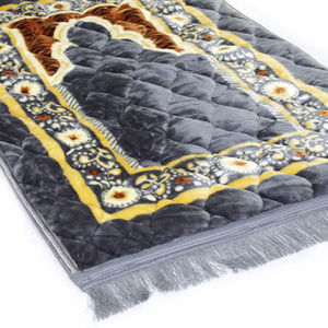 AL ASR Custom Turkish Prayer Mat Velvet Casual <b>Thick</b> Foam Padded Four Seasons Muslim Islamic Prayer Mat - 70"x110" - Product Image 6