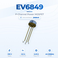 Transistor MOSFET Kanal-P EvolE -100V -6.5A Seri A3-02B(B4) RDS(on) Rendah 0.45 Hole High Side Load Switch Setara 2N6849