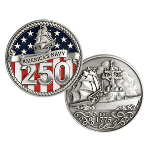 Moneda Conmemorativa del 250 Aniversario de Estados Unidos, Campana de la Libertad de Latón Plateada <span class=keywords><strong>en</strong></span> Plata, Doble Cara, de Fábrica - Product Image 1