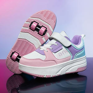 Fabrik preis Benutzer definiertes Logo Profession elle bunte Turnschuhe Jungen Mädchen Atmungsaktive Rollschuhe für Männer Verstellbare gerade Linie - Product Image 2