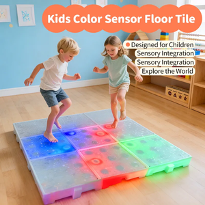 Piso de Baile Interactivo Antideslizante con Luces LED Activadas por Tacto, Recargables, para Coordinación Sensorial - Product Image 4