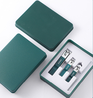 Ensemble de 4 coupe-ongles professionnels de haute qualité en acier au carbone pour manucure et pédicure, emballés dans un sac en polyéthylène, durables