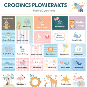 Set <span class=keywords><strong>di</strong></span> 6 biglietti per baby shower, biglietti <span class=keywords><strong>di</strong></span> <span class=keywords><strong>auguri</strong></span> per <span class=keywords><strong>buon</strong></span> <span class=keywords><strong>compleanno</strong></span> con buste - Product Image 1