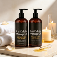 Huile de massage corporel anti-cellulite raffermissante et amincissante multi-usage pour adultes, infusée au citron, huile essentielle composée pour SPA