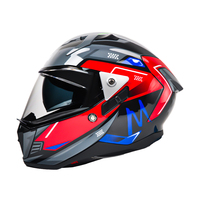 Casque de moto modulaire certifié DOT, coque ABS, avec double visière, vente en gros d'usine, personnalisable