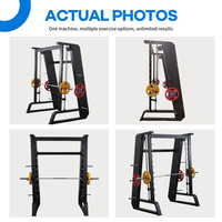 Machine Smith multifonctionnelle pour salle de sport, usage commercial, exercices de fitness, musculation, entraînement de force