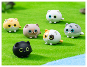 Venta al por mayor <span class=keywords><strong>3D</strong></span> miniatura pequeño lindo animal gato niños hermosa resina dibujos animados estatuilla pequeño personalizar arte juguete coleccionable fabricación - Product Image 6