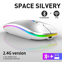 Souris sans fil pour Style 11 boutons, capteur photoélectrique rétroéclairé, recharge universelle, silencieuse, double mode, accessoires informatiques