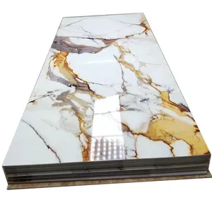 Pvc Marmolized Sheets Marble Uv Laminated Plastic Sheet 4x8 Feet For Ceilings Exterior Walls
