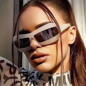 Gafas de Sol Retro Personalizadas 2023 con Revestimiento de Espejo, Ovaladas, Estilo Y2K, UV400, Rectangulares Irregulares para Hombre y Mujer - Product Image 1