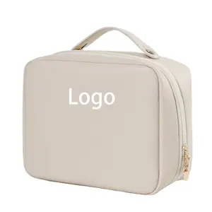 새로운 스타일의 대용량 여행 스킨케어 세면도구 가방 방수 멀티존 보관 보호 커버 휴대용 화장품 가방