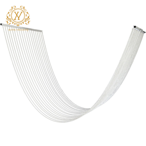 Decorazione di Lusso per Soffitto di Location Matrimoniali, <span class=keywords><strong>Tenda</strong></span> di Perline in Acrilico di Alta Qualità per Decorazione di Hotel e Palcoscenici - Product Image 6