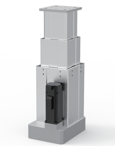 PrimoPal High Torque Potente alta velocidad 6000n 400mm 24V Columna de elevación lineal Gran 3 etapas Telescópica 1000mm - Product Image 2
