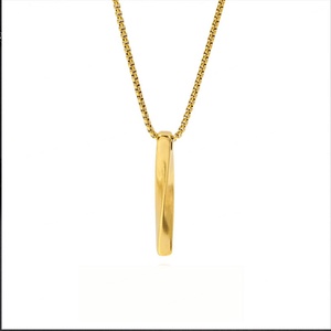 Collar de Oro Antideslustre Estilo Hip Hop, 18K, Acero Inoxidable, Joyería Fina, Colgante para Hombre - Product Image 2