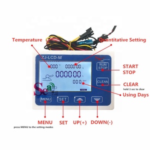 ZJ-LCD-M Prepaid Water Meter Controller + 1.25 zoll Turbine Flow Sensor + Power Adapter With Total Flow Indicating - Product Image 4