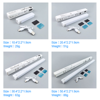 Lampu LED Isi Ulang 10cm/20cm/30cm/50cm untuk Bawah Kabinet Dapur, Lampu Sensor Gerak Nirkabel, Lampu Malam, Lampu Pengisian Daya
