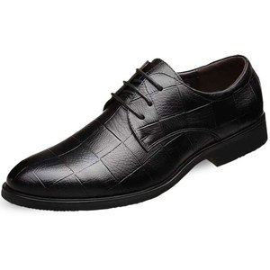 <span class=keywords><strong>Zapatos</strong></span> <span class=keywords><strong>de</strong></span> vestir con relieve para hombre, con cordones, formales, tipo Derby, para novio, boda, fiesta, calzado al por mayor, negro, marrón - Product Image 6