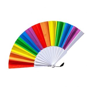 Promotional Fan Handle Plastic Wedding Favor Gifts PE Love Folk Art Mini Fan <b>Box</b> Plastic Customized Logo Color <b>Box</b> 23cm Length - Product Image 2