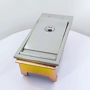 Serrures de mécanisme de sous-station électrique en alliage d'aluminium gris durable HJ antivol <span class=keywords><strong>clé</strong></span> déverrouillage boîte transformateur serrure d'avion - Product Image 3
