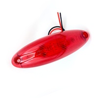 Nouvelle Feuillette Latérale Ovale de 150 mm pour Camion et Remorque, LED 12V 24V Étanche Ambre, 2 Trous de Fixation, Universelle pour Remorques